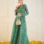 Ready to Wear Green Lehenga Online -1