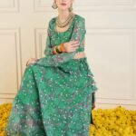 Ready to Wear Green Lehenga Online -4