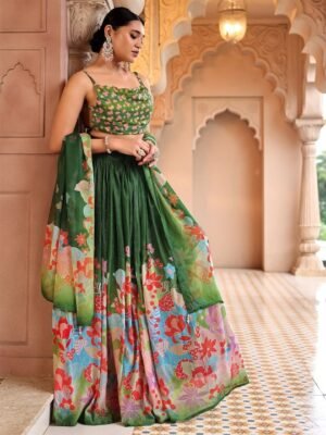 Green Lehenga Choli Women Online