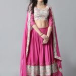 pink lehenga for women