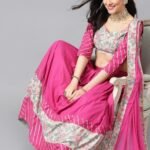 pink lehenga for women