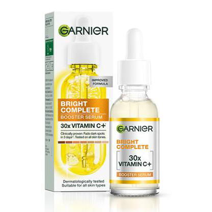 GARNIER Bright Complete 30X Vitamin C Face Serum, Glows Skin