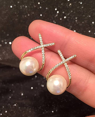 Korean Gold Plated Stone Pear