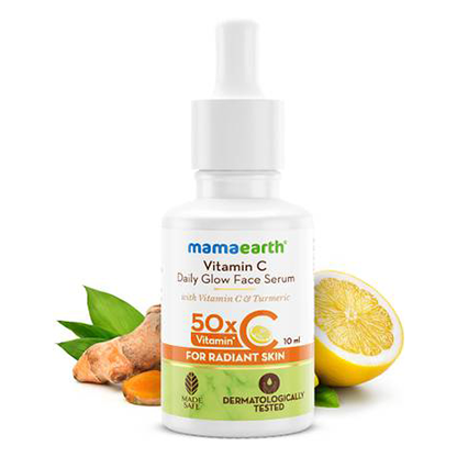 Mamaearth Vitamin C Serum For Daily Glow Face & Turmeric for Radiant Skin