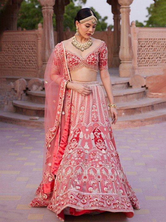 Kiasa by Ronak & Shruti Anamika Embellished Beads & Stones Lehenga