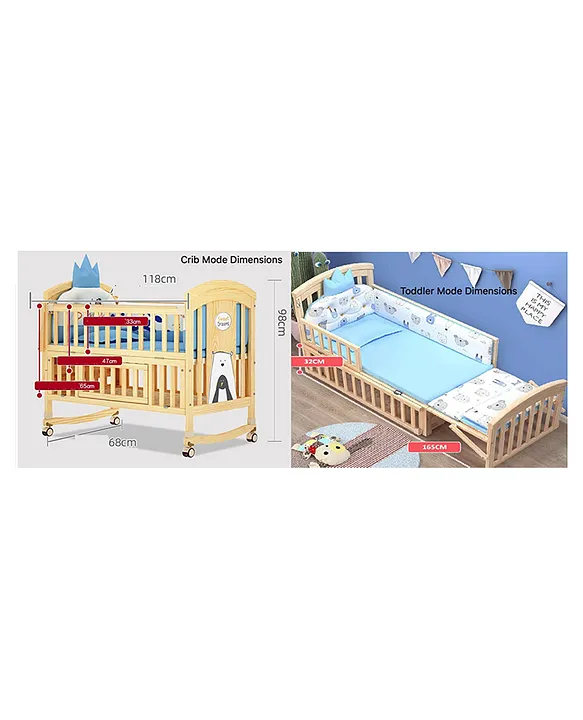 BabyTeddy 12 in 1 Patented Multifunctional Baby Crib