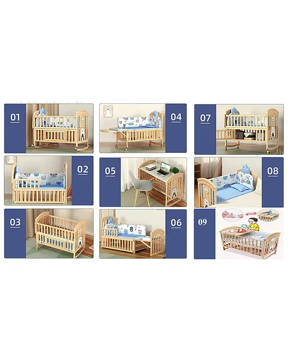 BabyTeddy 12 in 1 Patented Multifunctional Baby Crib