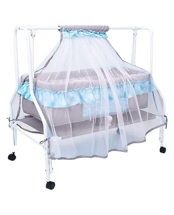 Kiddery Ares Cradle For Baby With Mosquito Protection Net