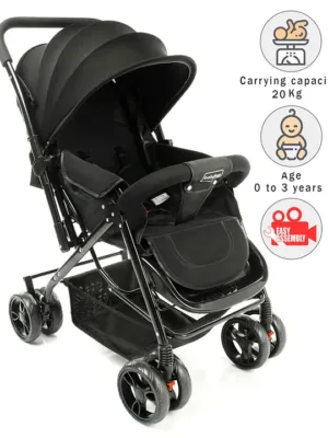 Babyhug Symphony Stroller With Reverisble Handle & Mosquito Net