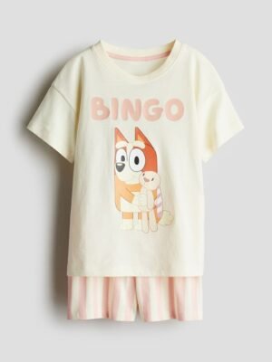 H&M Printed Cotton Jersey Pyjamas