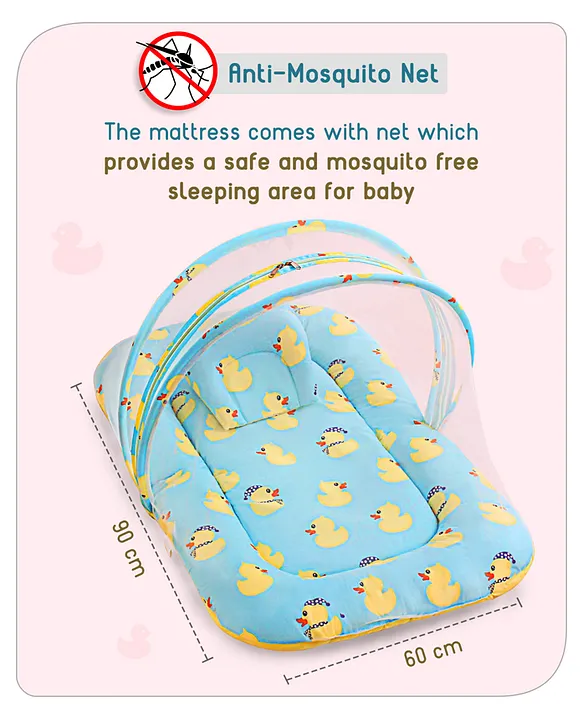 Babyhug Premium Bedding Super Save Combo Set of 3 Duck Print - Blue