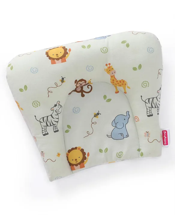 Babyhug Premium Cotton Bedding Set Jungle Theme Pack of 4 - Multicolor