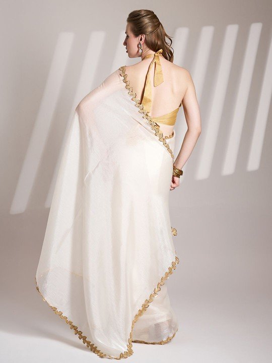 Sequinned Organza Saree