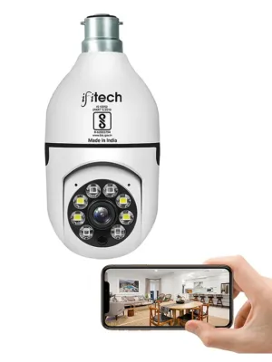 IFITech Bulb Shape Indoor HD 1080P (2MP) CCTV WiFi Camera