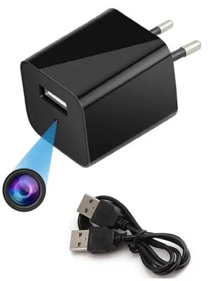 IFITech IFIADPTCAM 1080P Hidden Compact Camera Cum Charger - Black