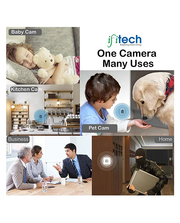 IFITech IFIADPTCAM 1080P Hidden Compact Camera Cum Charger - Black