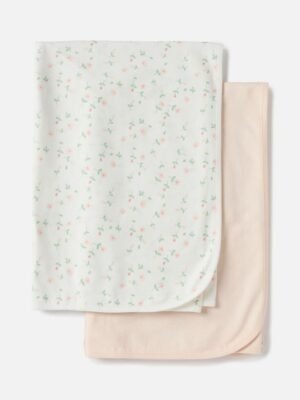Infants 2-Pcs Assorted Cotton Swaddle Wrap