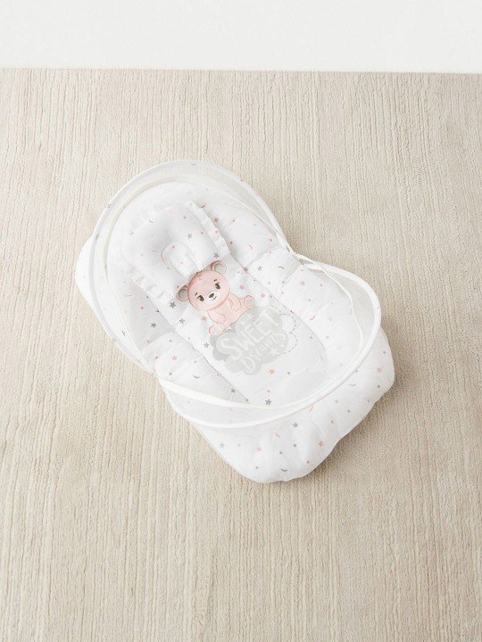 Juniors by Babyshop Printed Bed With Mosquito Net