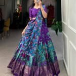 Printed Semi-Stitched Lehenga Choli