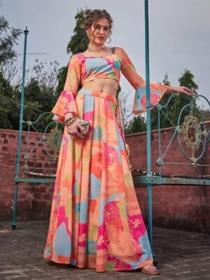 Shae by SASSAFRAS Printed Ready to Wear Lehenga