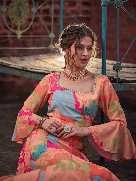Shae by SASSAFRAS Printed Ready to Wear Lehenga