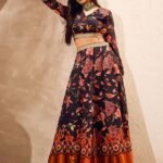 Puffed Sleeves Lehenga Choli
