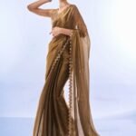 Pure Organza Silk Sarees-1
