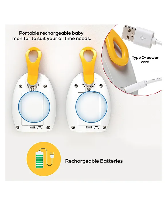 Safe-O-Kid Sentin Baby Audio Monitor - White