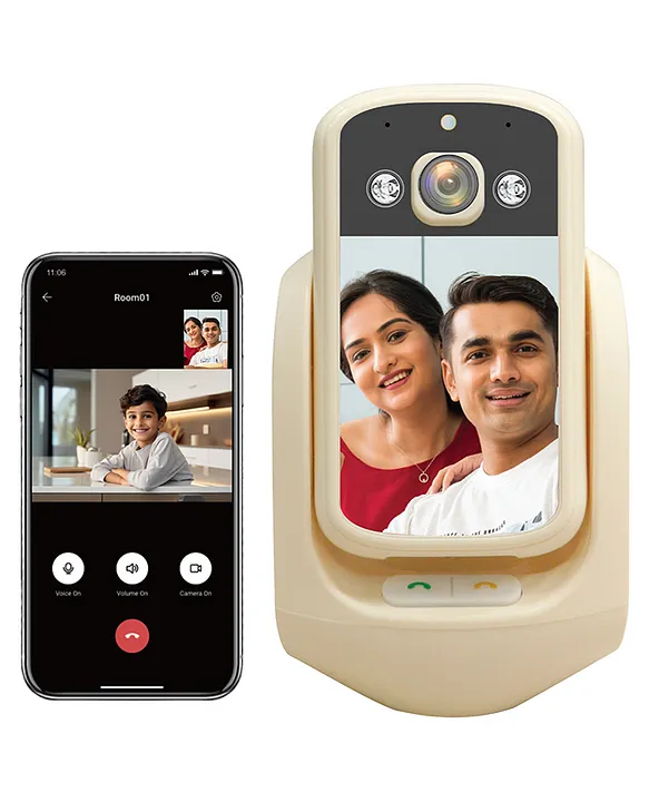Sekyo Smart WiFi CCTV Camera with 2.8" Screen | 360° Pan-Tilt, Instant Video Call, 2-Way Talk Baby Monitor