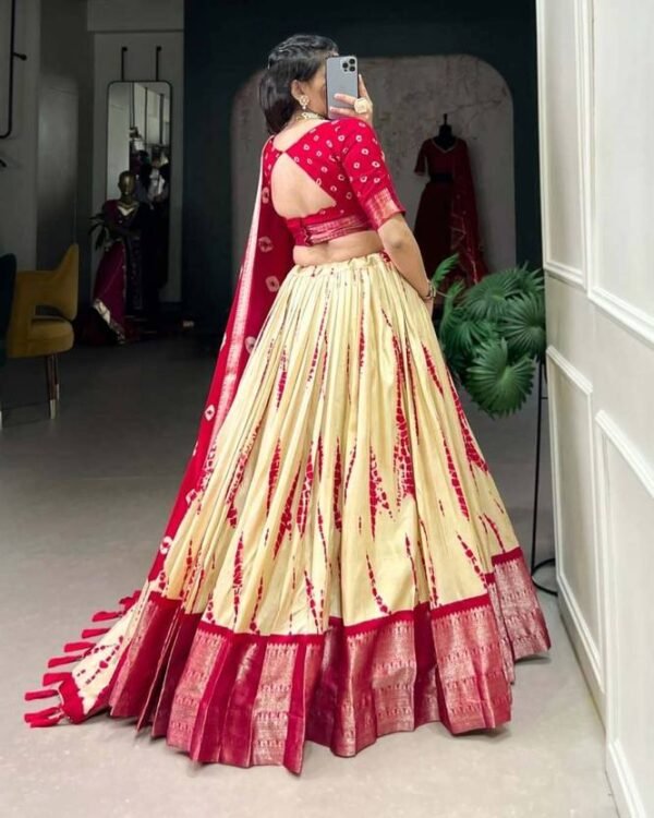 NTraditions  Floral Print Semi Stitched Lehenga Choli  (Multicolor)