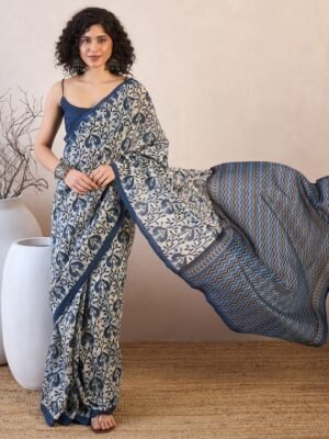 Ready to Wear Bandhani Designer Bagru Sarees