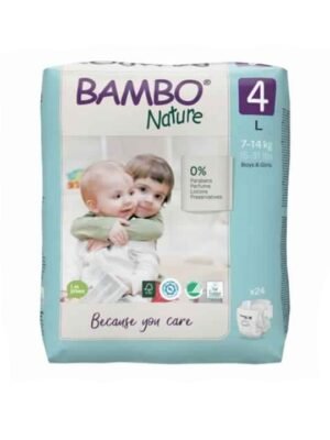 Bambo Nature Eco-Friendly Set of 24 Large Diapers With Wetness Indicator