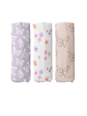 Pack Of 3 Printed Swaddle Wrap