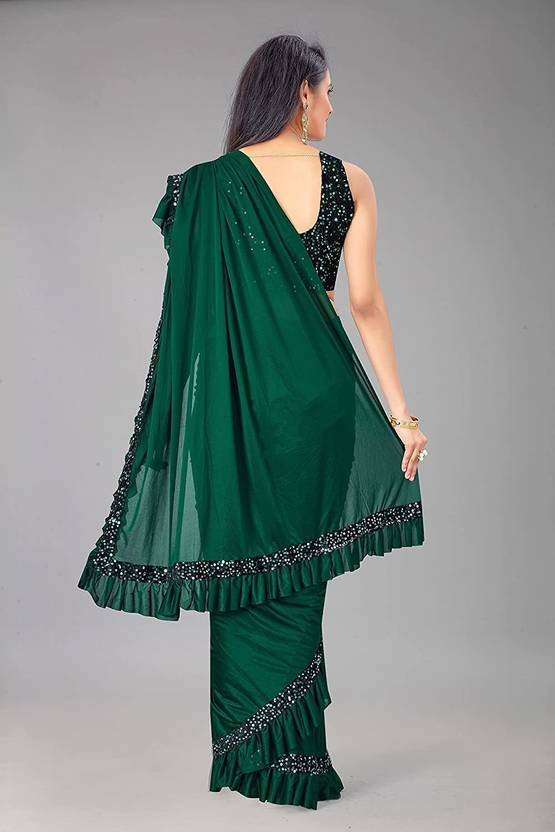 Ready to Wear Embellished Bollywood Lycra Blend Saree
