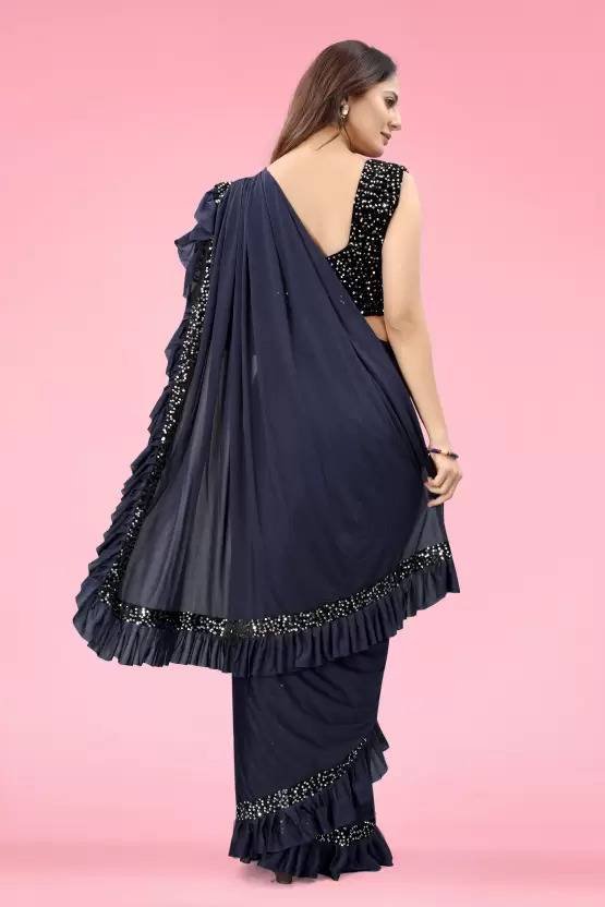 Ready to Wear Printed Bollywood Silk Blend Saree