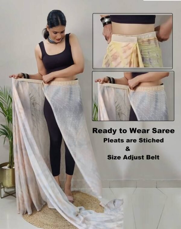Graphic Print Daily Wear Brasso Saree