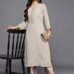 libas kurta set pastels dobby -1
