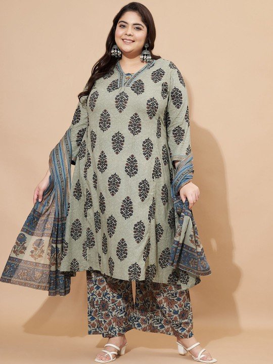 Cotton Plus Size Kurta for Women – Breathable & Stylish Ethnic Wear 2025