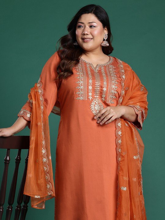 Trendy Plus Size Outfits for Women - Indo Era Kurta for Women