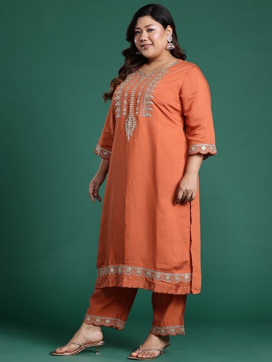 Trendy Plus Size Outfits for Women - Indo Era Kurta for Women