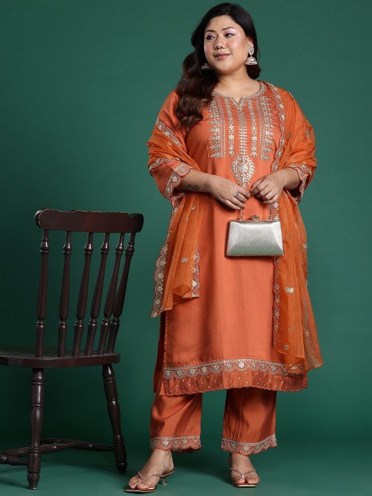 Trendy Plus Size Outfits for Women - Indo Era Kurta for Women