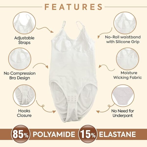 SHAPEMOUR Thong Bodysuit for Women SHAPEMOUR Thong Bodysuit for Women