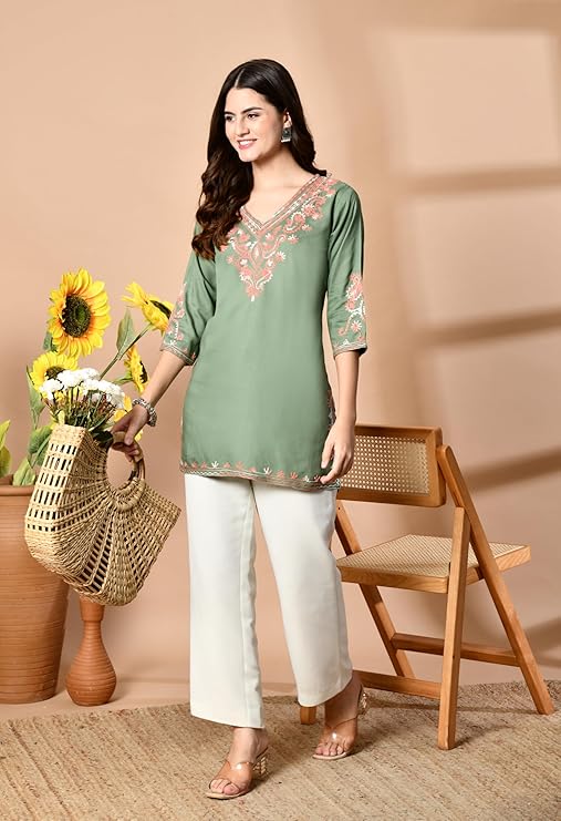 Short kurti for Women on Jeans for Women on Jeans