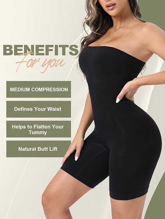 Strapless Shapewear Bodysuit