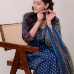 Tissue anarkali dress-3