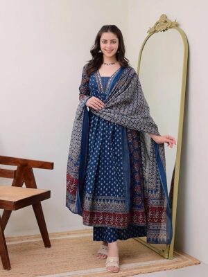 Tissue anarkali dress