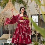 maroon anarkali suit