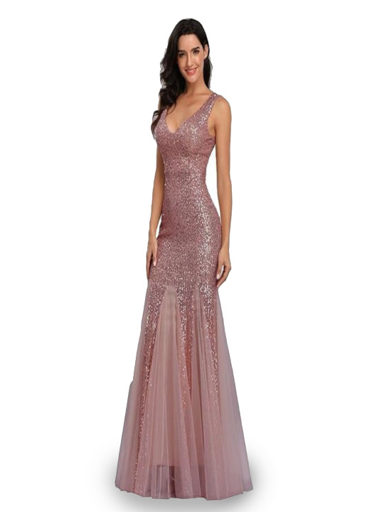Bebe Embellished Gown Maxi Dress