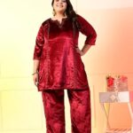 velvet plus size dress