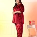 velvet plus size dress